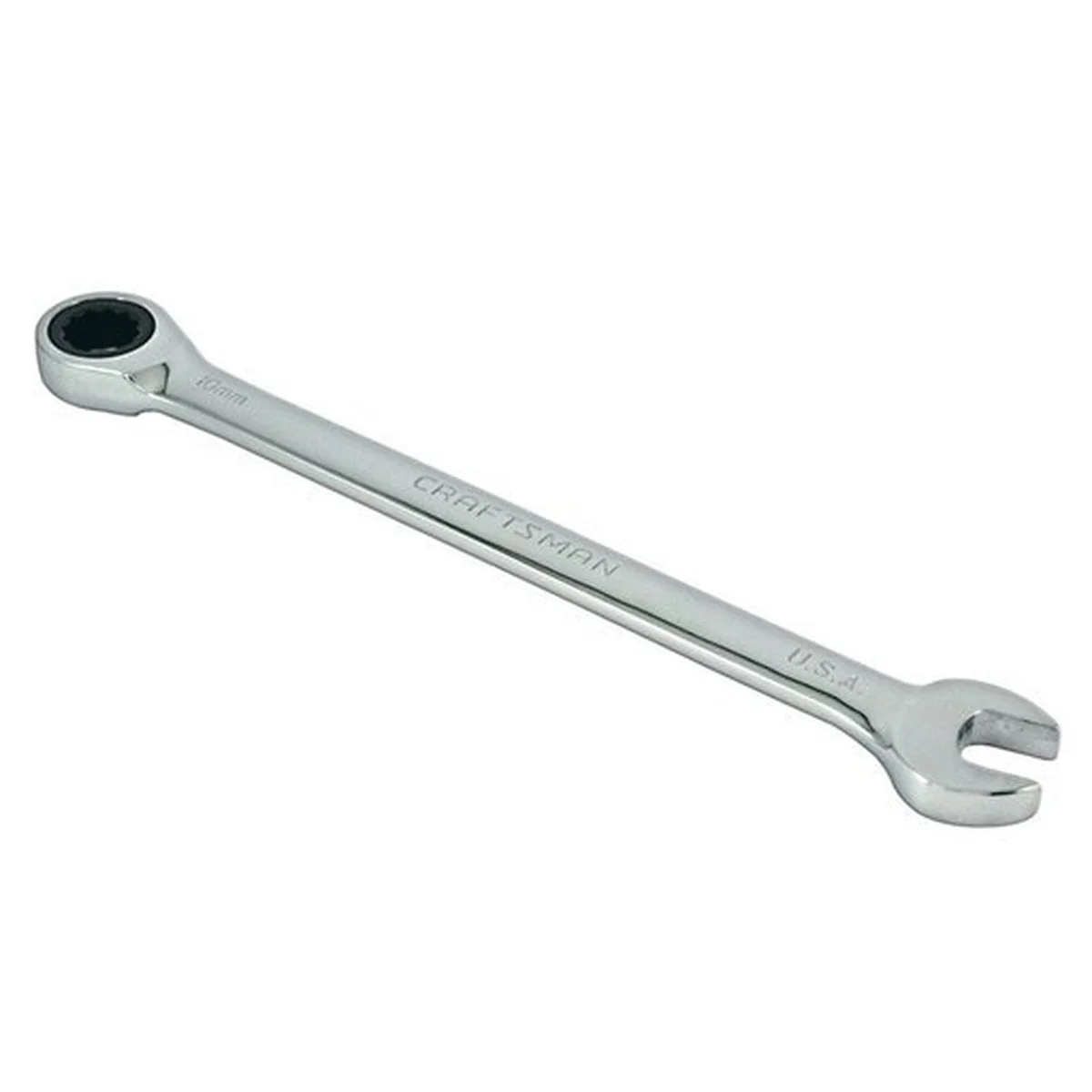 10 mm 12 Point Metric Standard Ratcheting Wrench 5.19 in. L 1 Pc