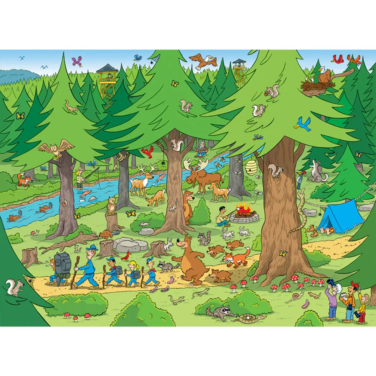 101 Things to Spot in the Woods - 101 PC Puzzle - Image 2
