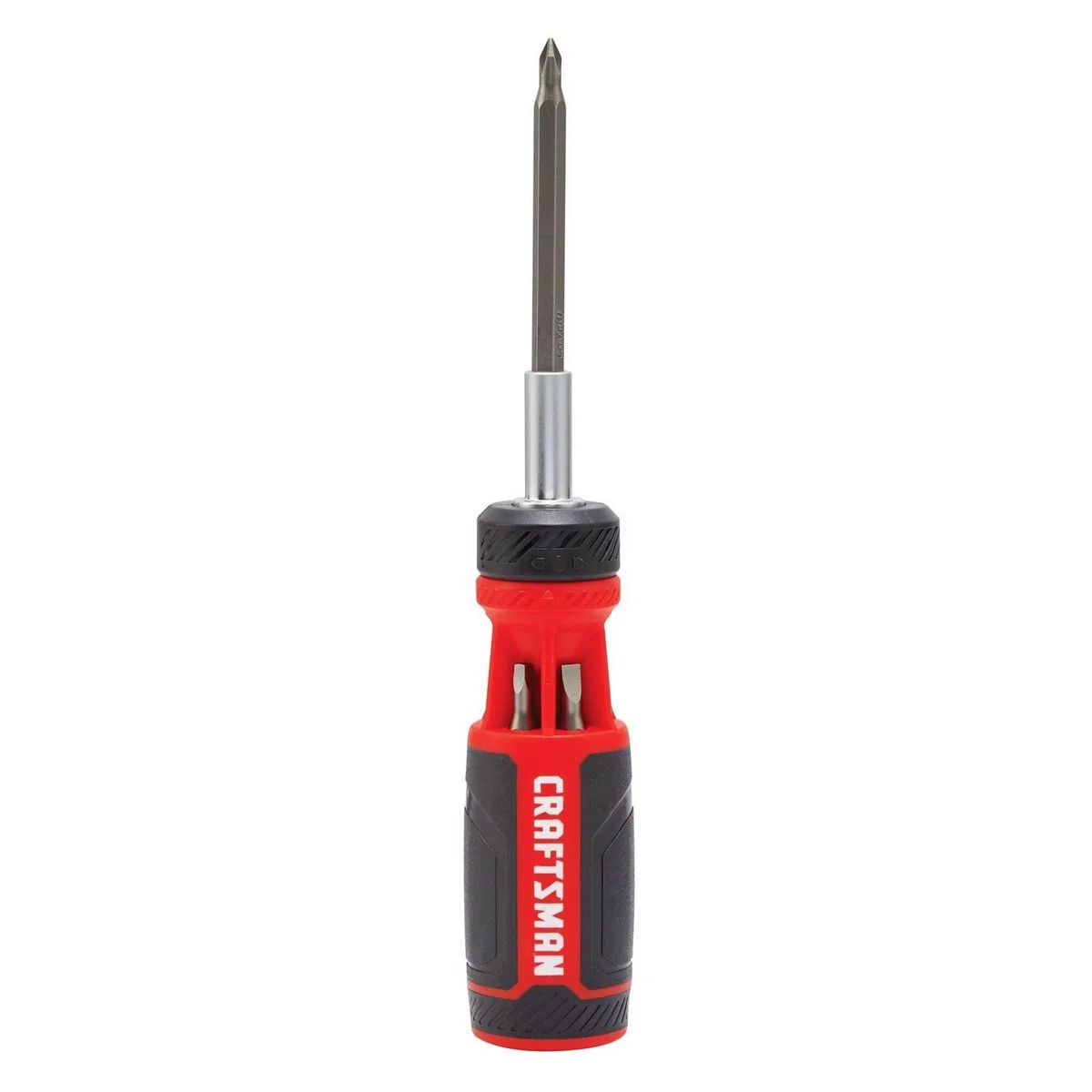 10.6 in. 7 Pc Push-n-Pick Ratcheting Multi-Bit Screwdriver Kit - Image 2