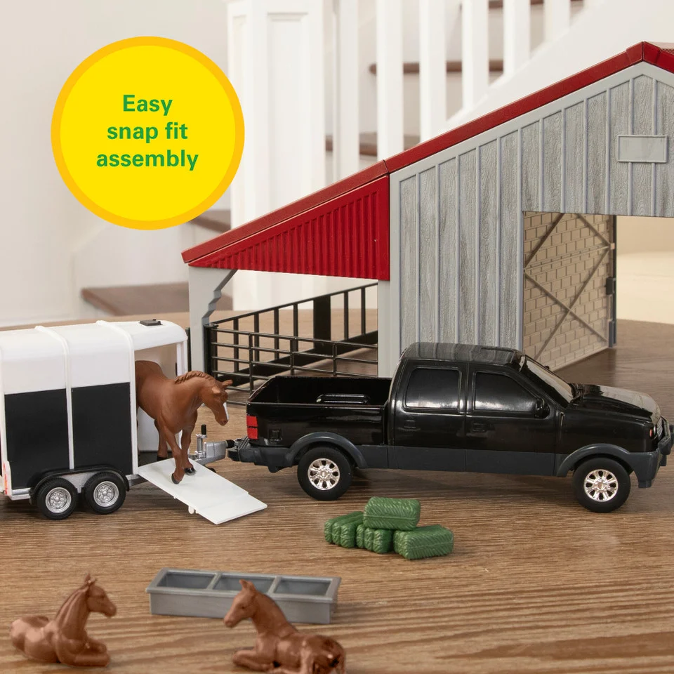 1:32 Scale Weathered Barn 13 Piece Farm Playset 47522 - Image 4