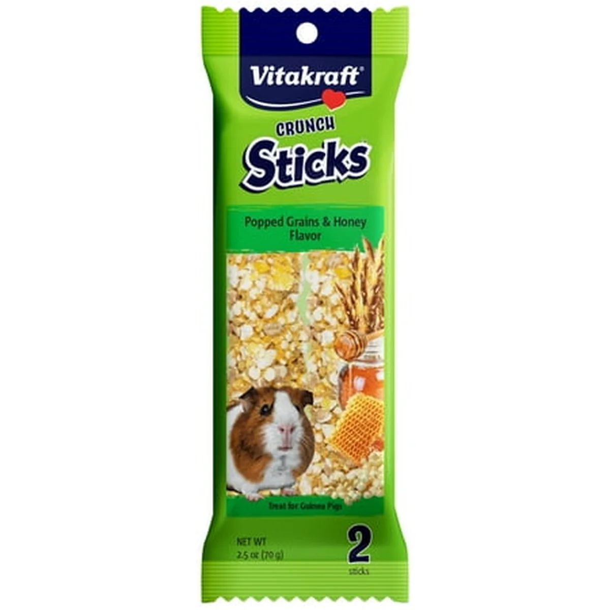 2 Guinea Pig Chewable Treats 2.5 oz - Grain and Honey
