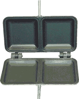 2 in 1 Non-Stick Double Mountain Pie Maker 2IN1T - Image 2