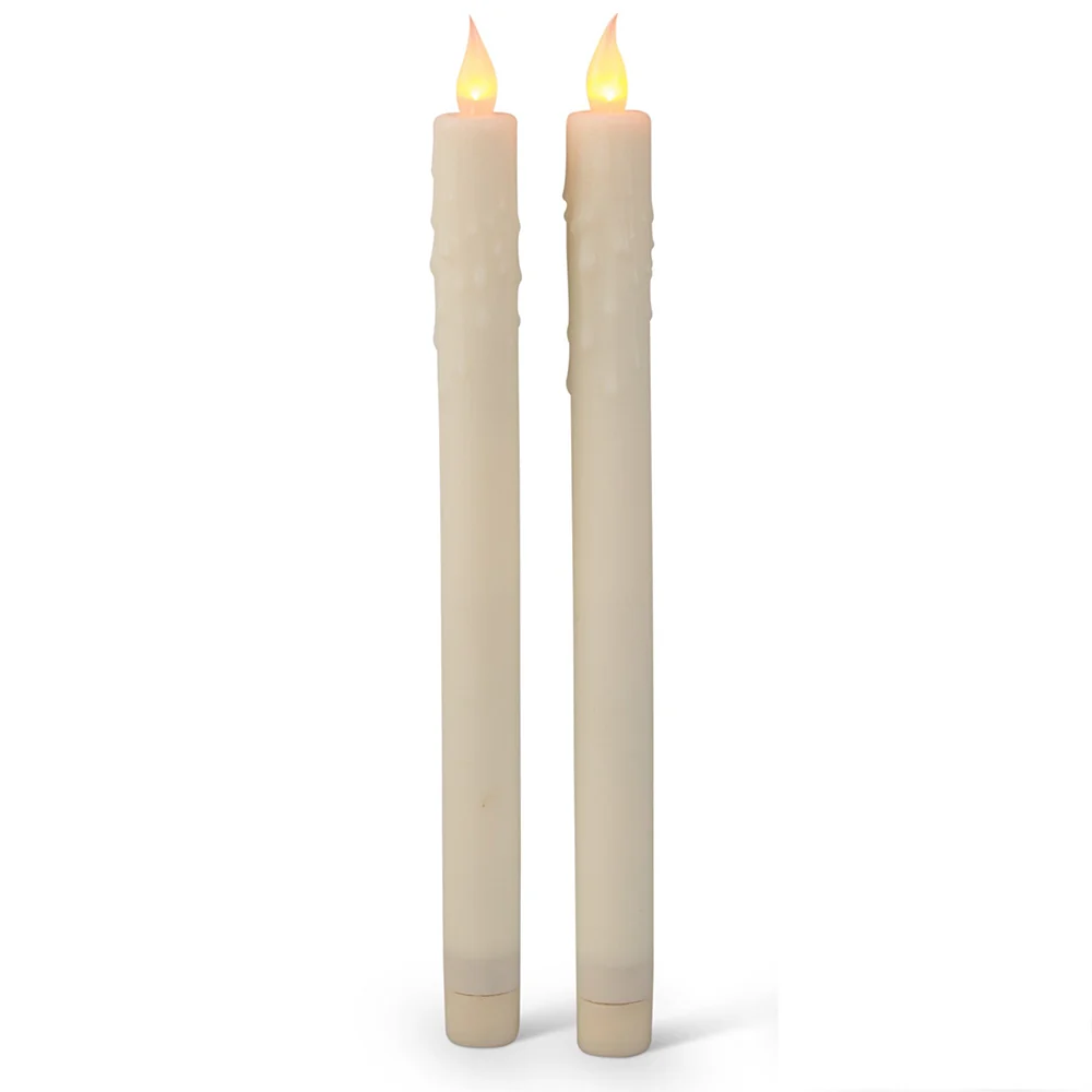 2-Piece LED Taper Candles Set 43213