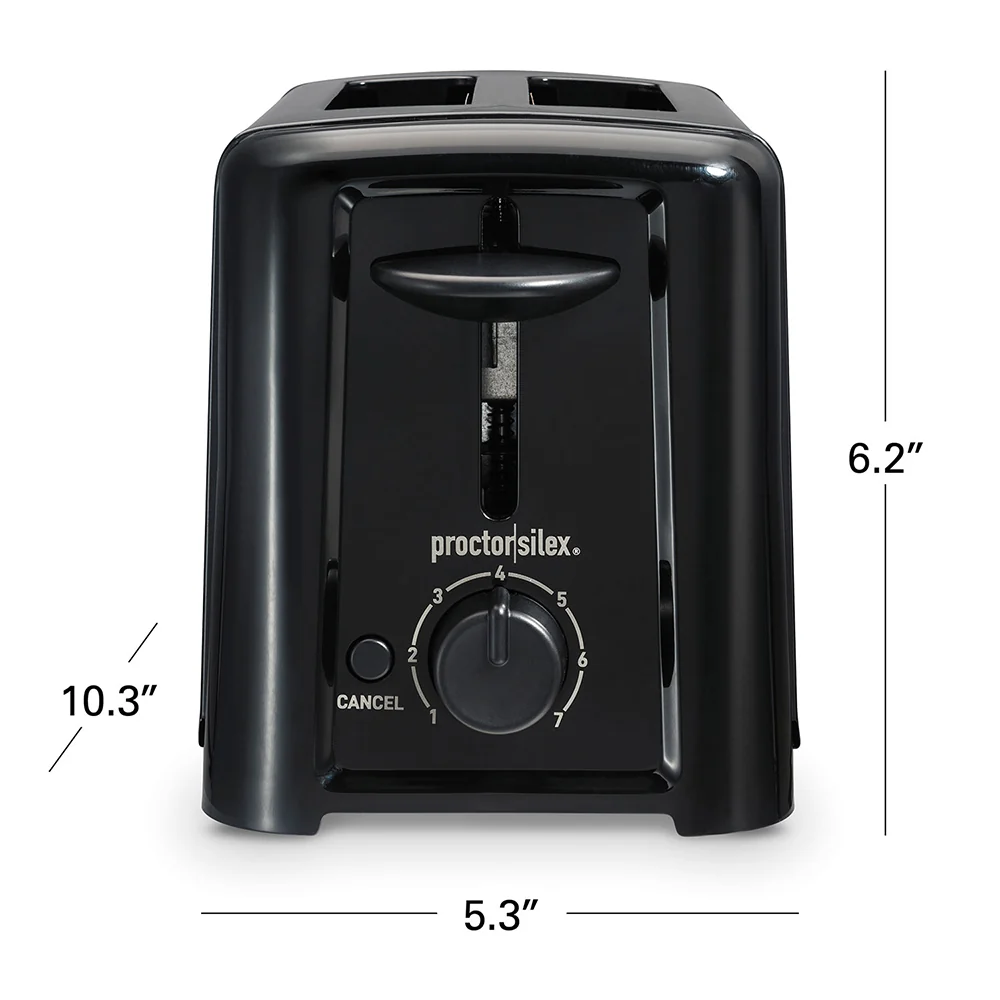 2-Slice Black Toaster 22624 - Image 7