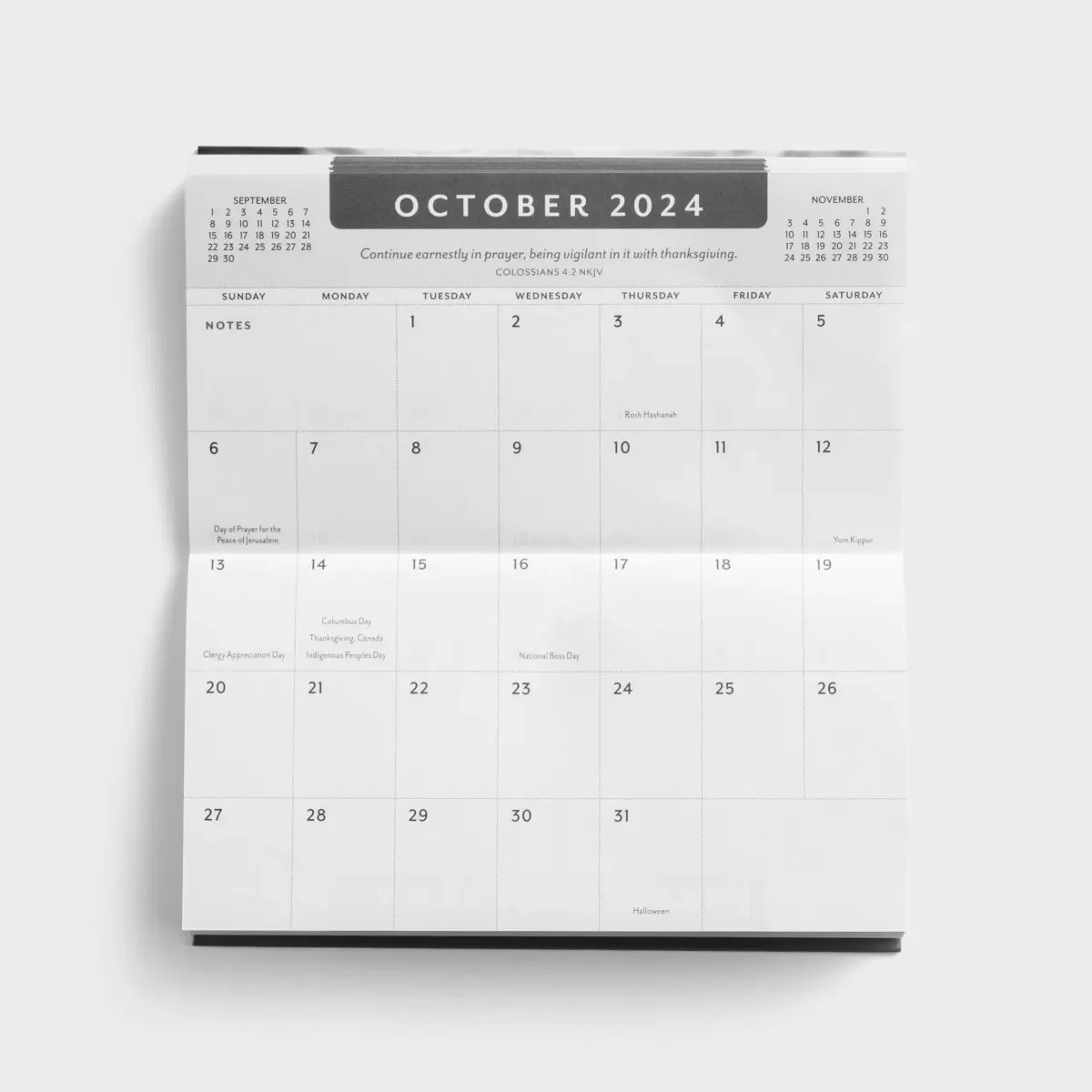 2024-2025 28-Month Planner Black & White Abstract Polka Dot U0266 - Image 4