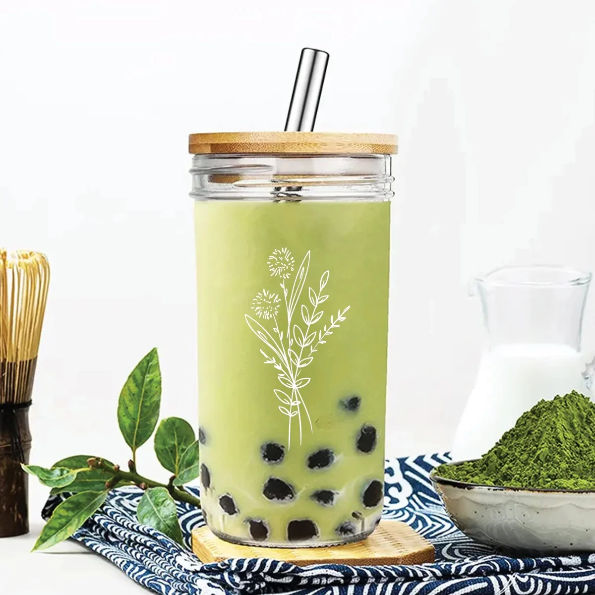 22 oz Glass Cold Brew Tumblers 1002