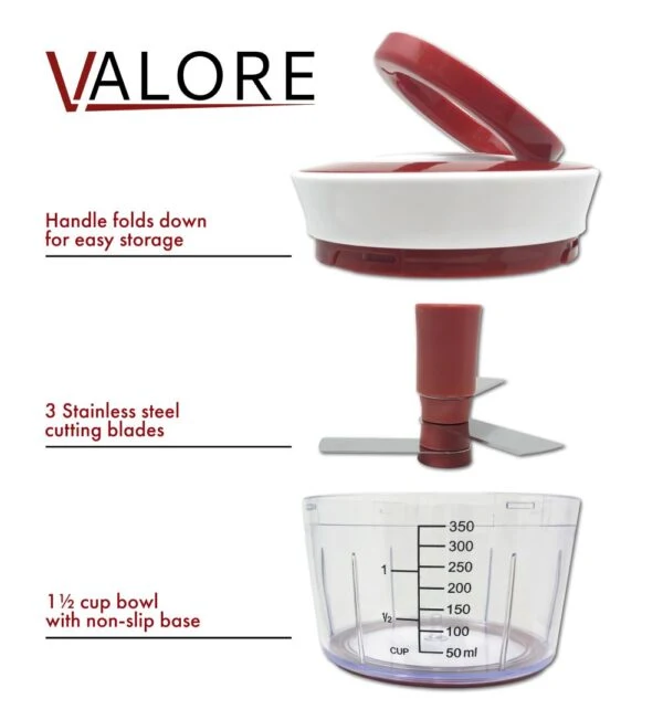 400 ml Pull-String Food Chopper 352-1798 - Image 3