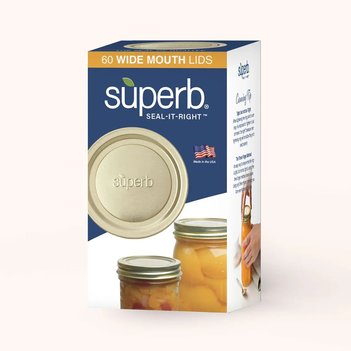 60-pack Wide Mouth Canning Lids SCLG086