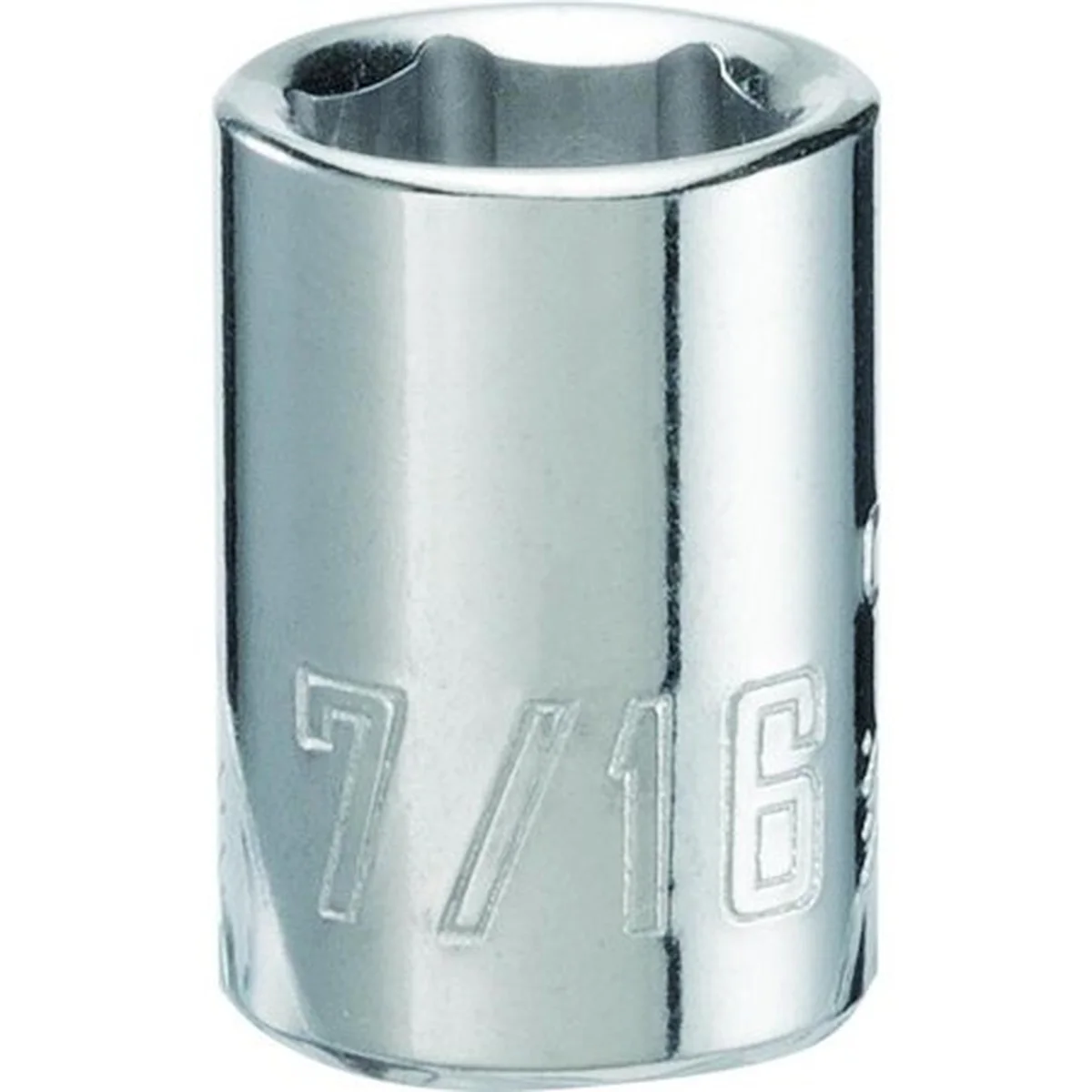 7/16 in. X 3/8 in. Drive SAE 6 Point Standard Shallow Socket 1 Pc