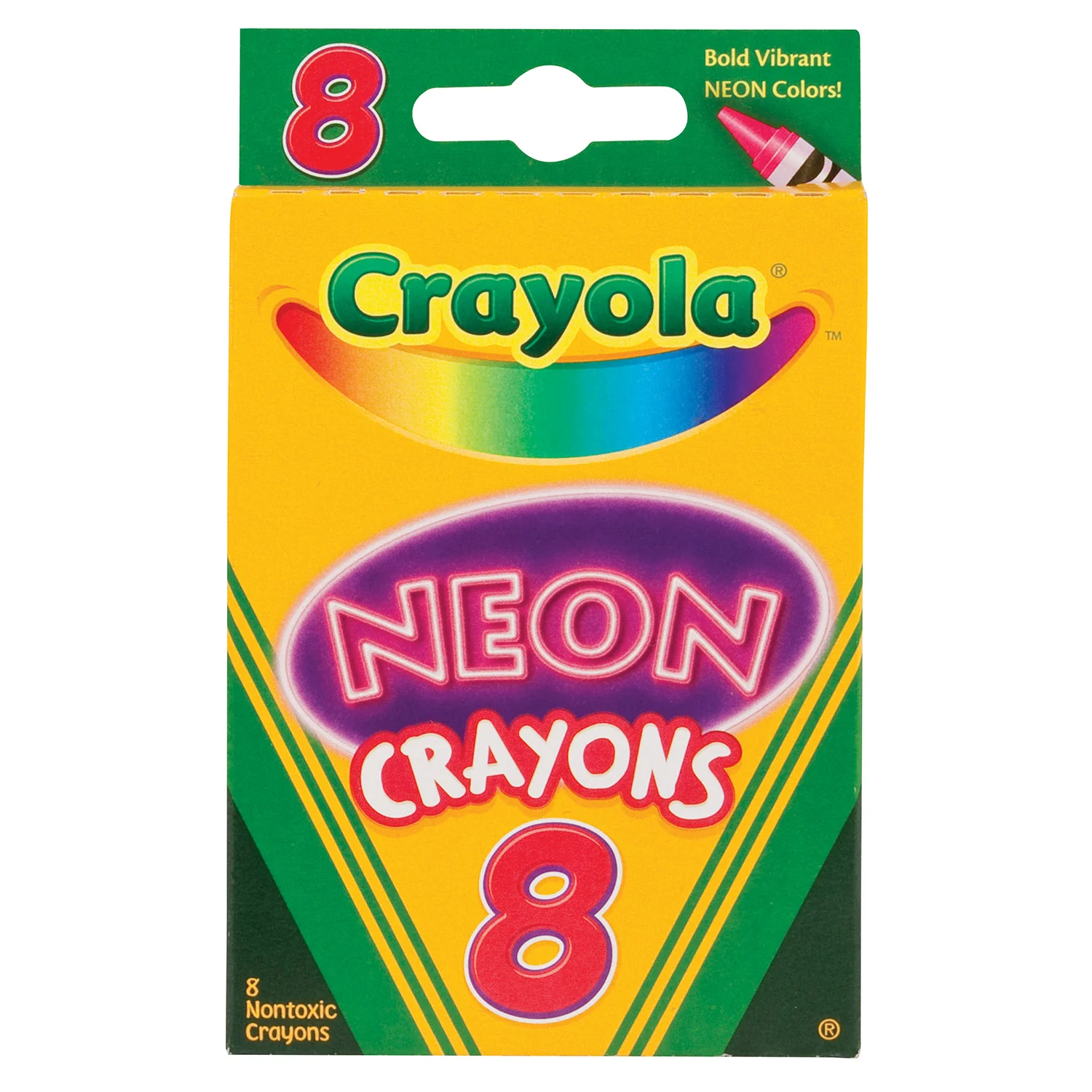 8-Count Neon Crayons 52-3418