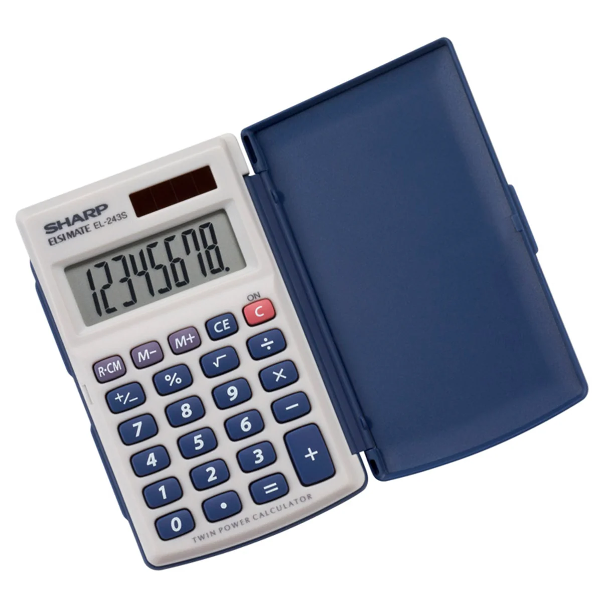8 digit Solar Powered Pocket Calculator EL243SB - Image 2