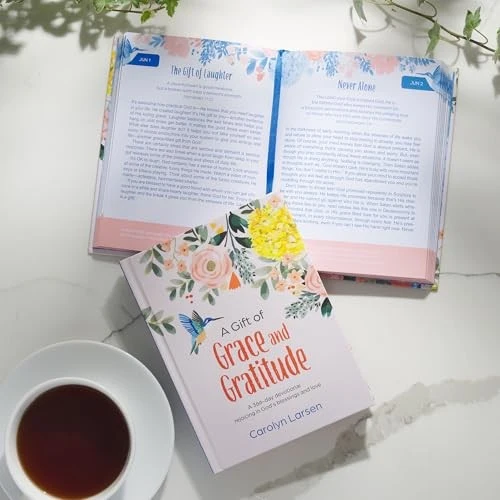 A Gift of Grace and Gratitude White Hardcover Devotional DEV329 - Image 2