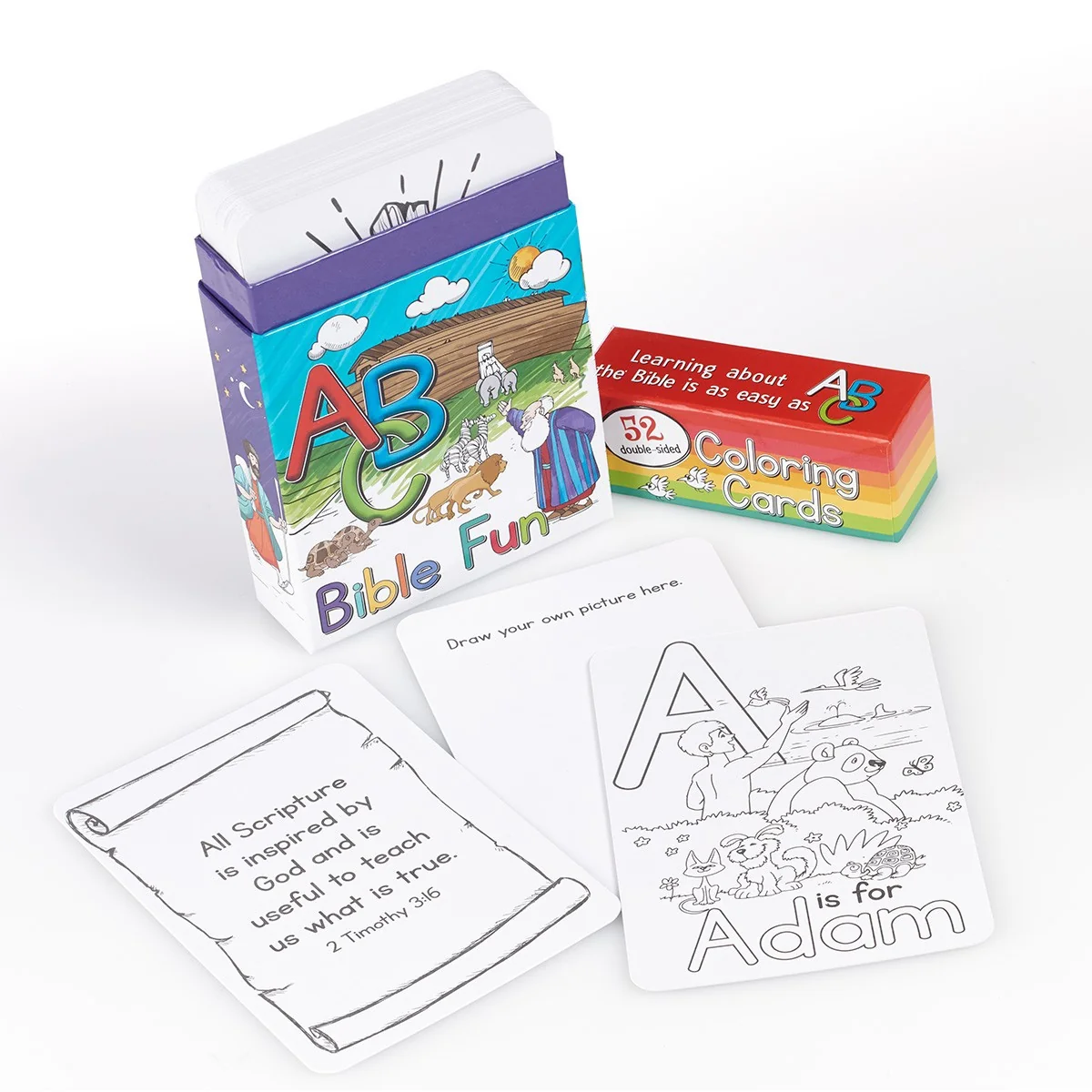 ABC Bible Fun Coloring Cards CBX012 - Image 4