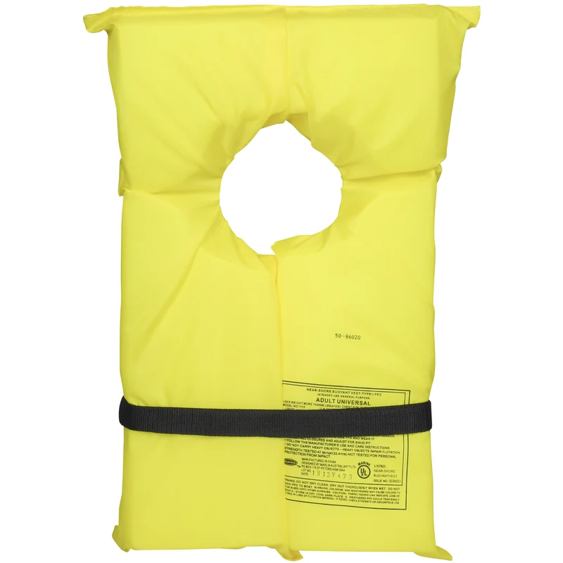 Adult Sizes Yellow Life Jacket 86020 & 86080 - Image 2