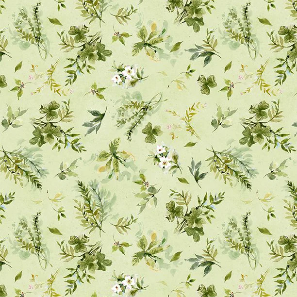 Among the Branches Collection Foliage All Over Cotton Fabric 39758 - Image 2