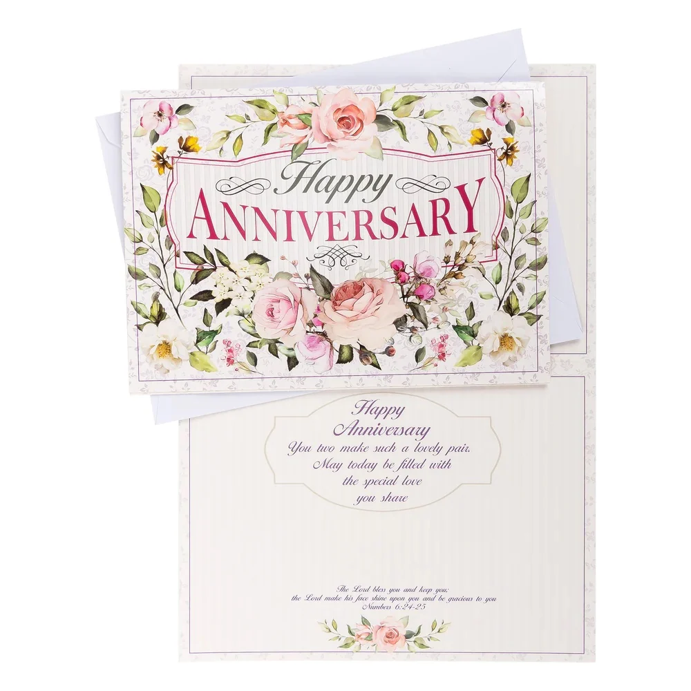 Anniversary Floral Sprays Boxed Cards 28655N - Image 4
