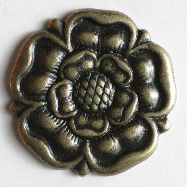 Antique Brass Metal Flower Buttons 1936 1937