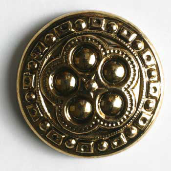 Antique Gold Round Button 1898