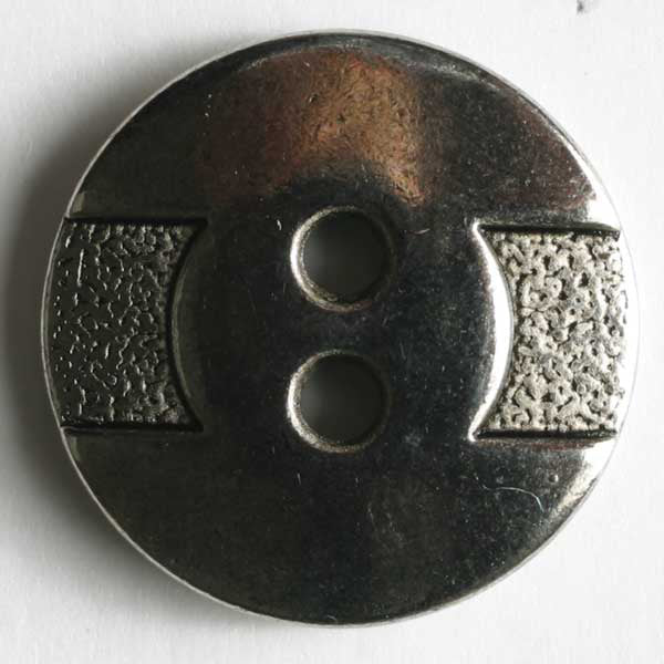 Antique Silver Metal 2-Hole Buttons 1967 1968