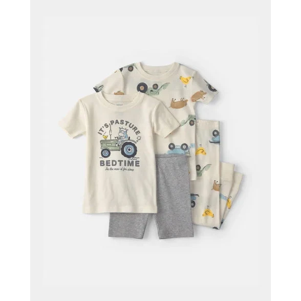 Baby Boys' 4-Piece Short-Sleeve Pajama Sets 1V - Image 2