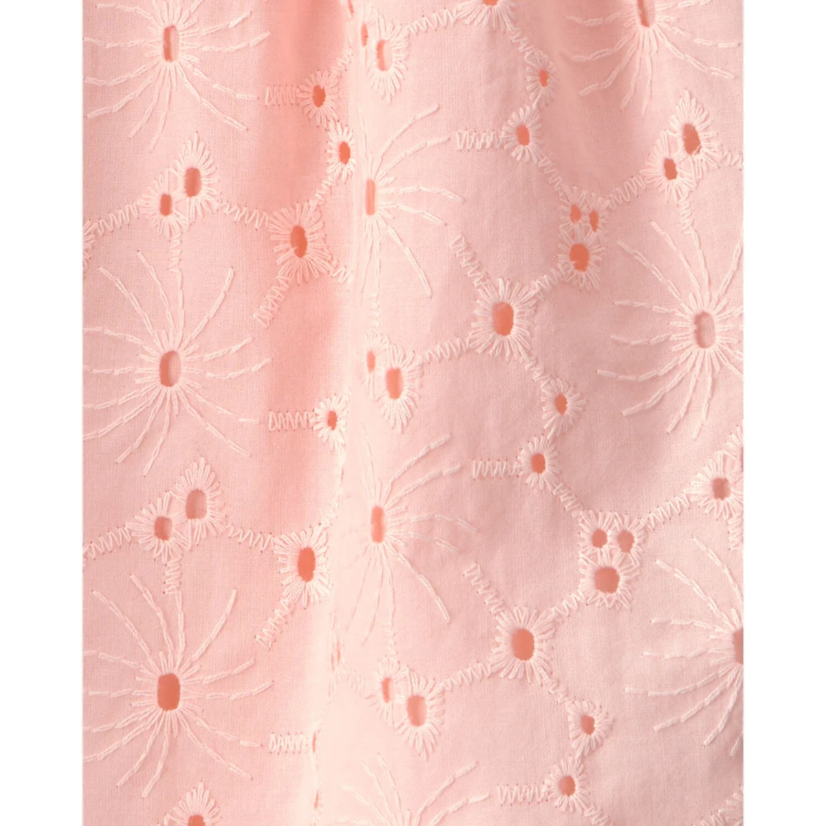 Baby Girl Short-Sleeve Eyelet Dress - Pink 1U620310 - Image 4