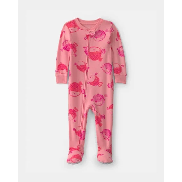 Baby Girls' Footless Pajamas 1V - Image 2