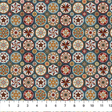 Barn Quilts Collection Circle Cotton Fabric DP27319