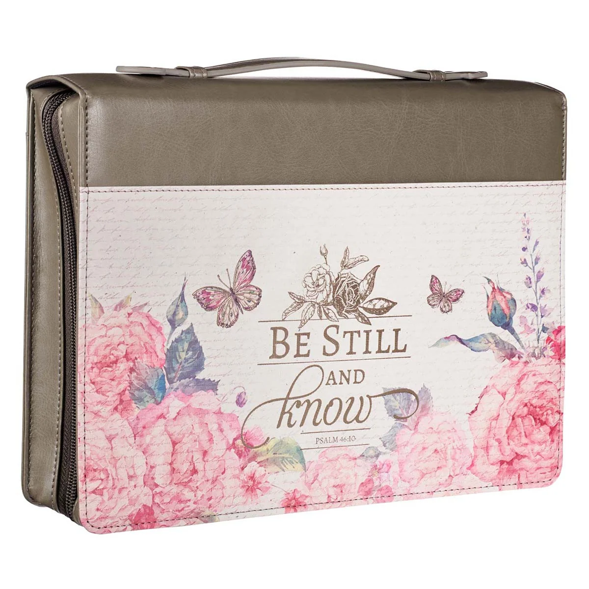 Be Still And Know Pink Butterfly Bible Cover BBM713 - Image 4