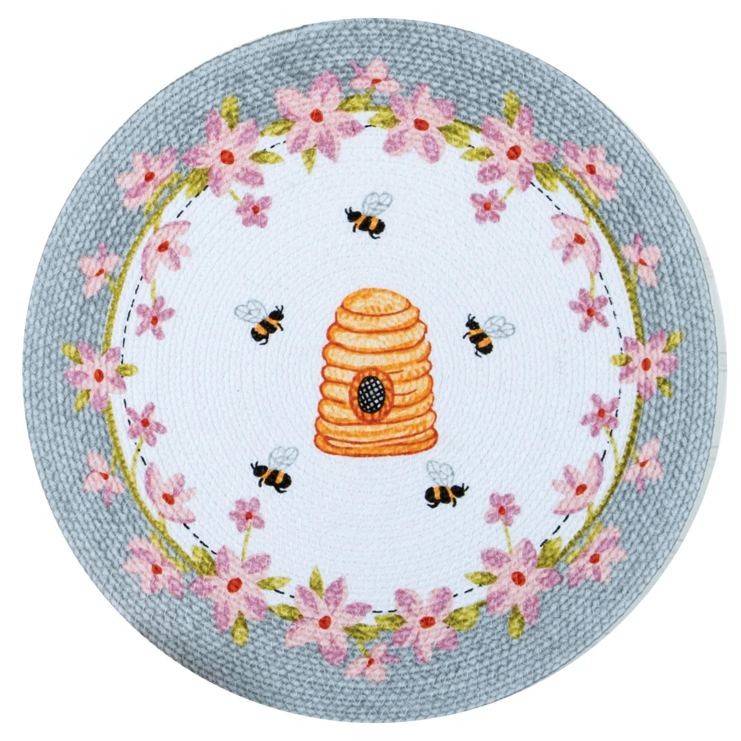 Bee Inspired Braided Round Placemat R4764