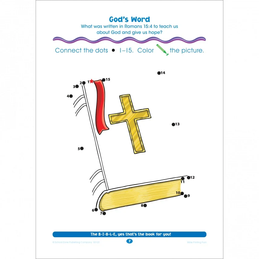 Bible Dot to Dot Preschool Workbook 02122 - Image 3
