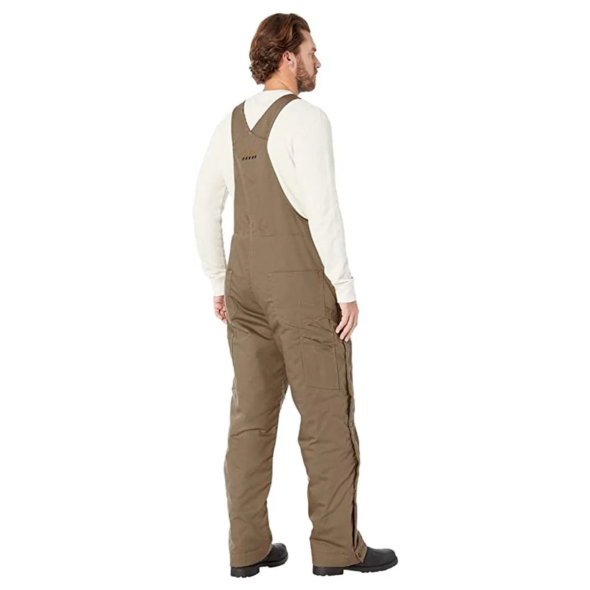 Big and Tall Men's Rebar DuraCanvas Stretch Khaki Insulated Bib Overalls 10032505 - Image 2
