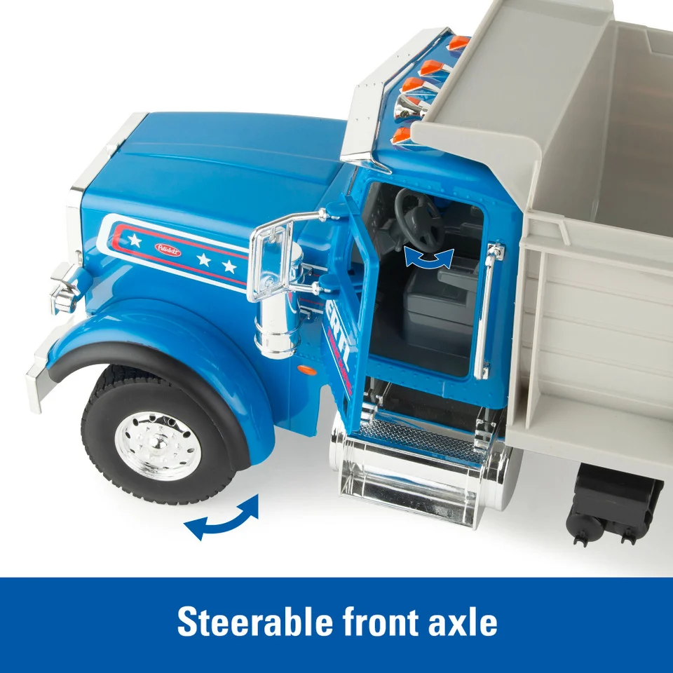 Big Farm Peterbilt 1:16 Scale Dump Truck with Lights & Sounds and Working Dump Bed 47602 - Image 2