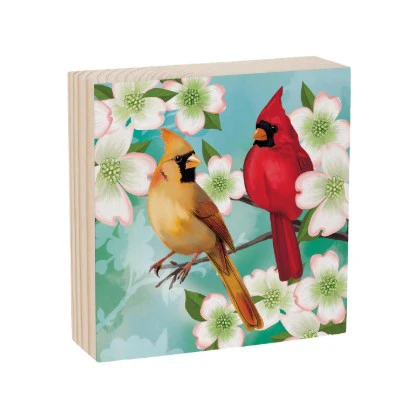 Bird Wooden Block Decor TA
