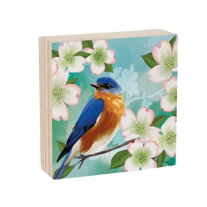 Bird Wooden Block Decor TA - Image 3