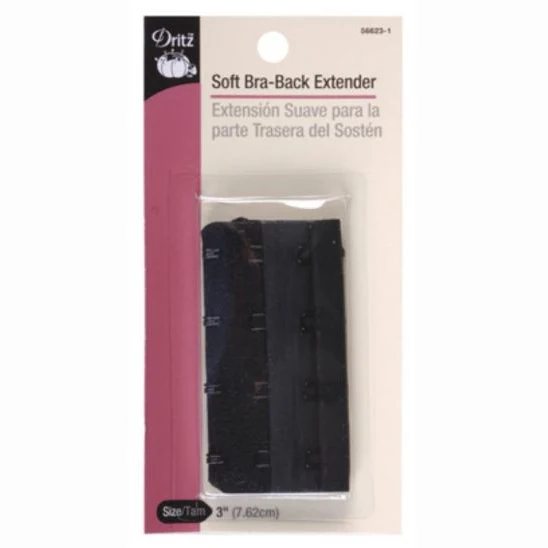 Black Bra Extender 4 Hook S-56623-1