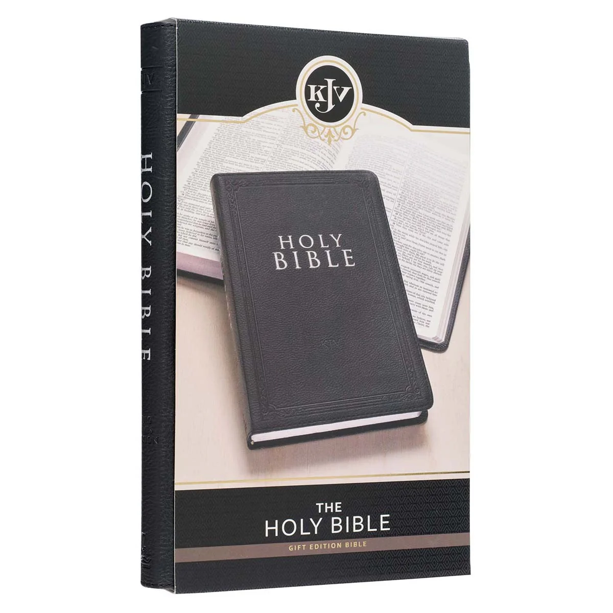 Black Faux Leather Gift Bible KJV058 - Image 9