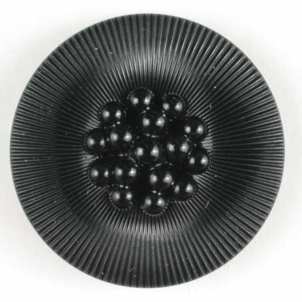 Black Shank Back Flower Buttons - Image 2
