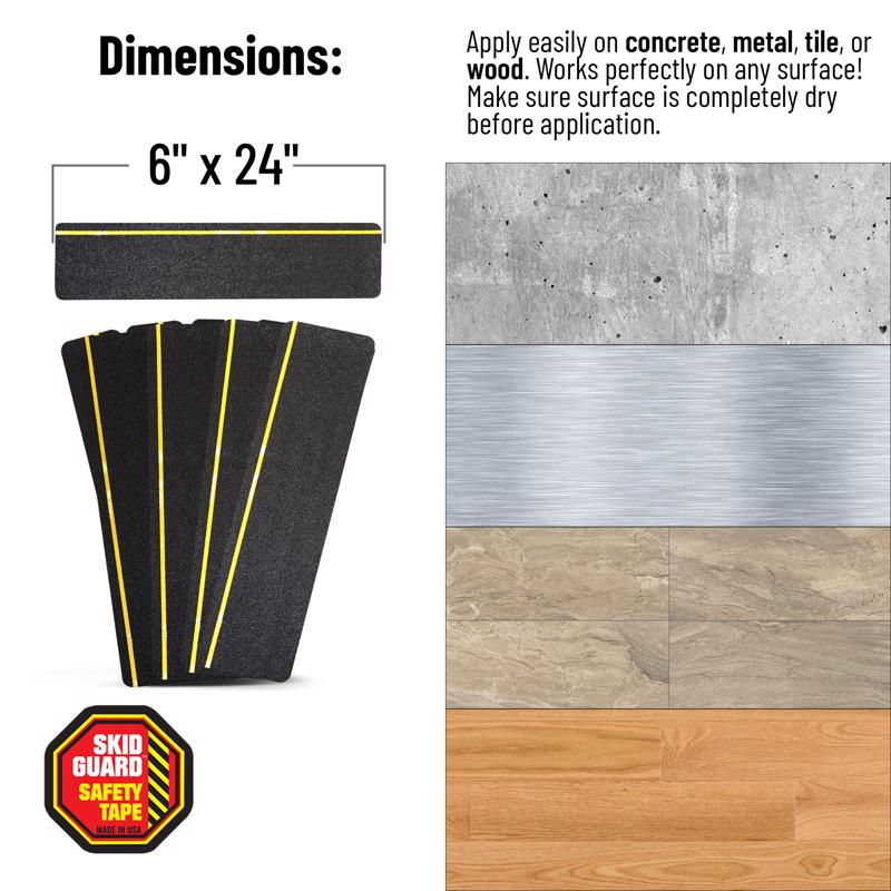 Black/Yellow Stair Tread 67304 - Image 3