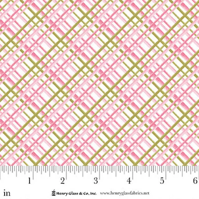 Bloomscape Collection Diagonal Stripes Cotton Fabric 2438