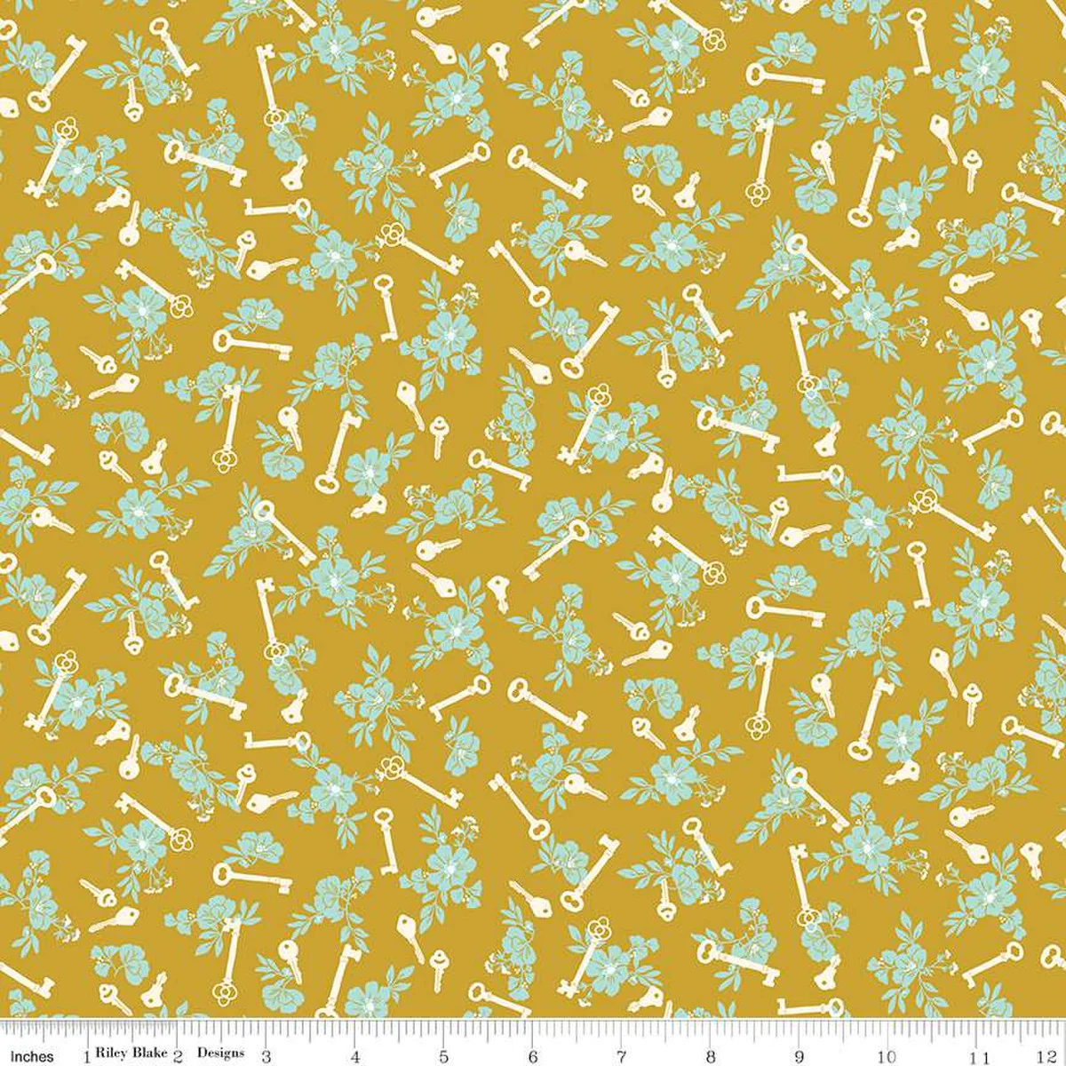 Blossom Lane Collection Keys Cotton Fabric C14004 - Image 3