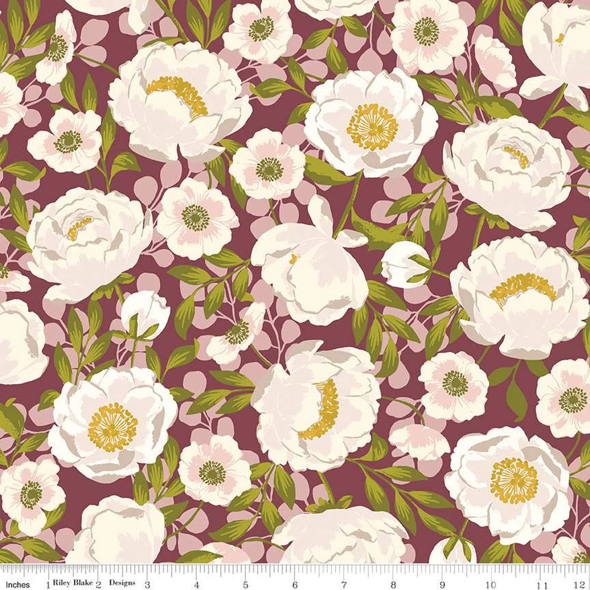 Blossom Lane Collection Large Floral Cotton Fabric C14000