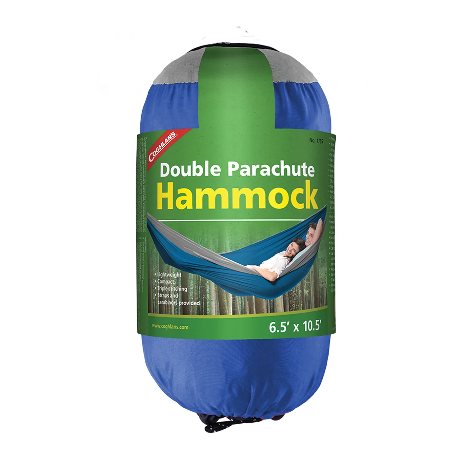 Blue and Gray Double Parachute Hammock 1755 - Image 2