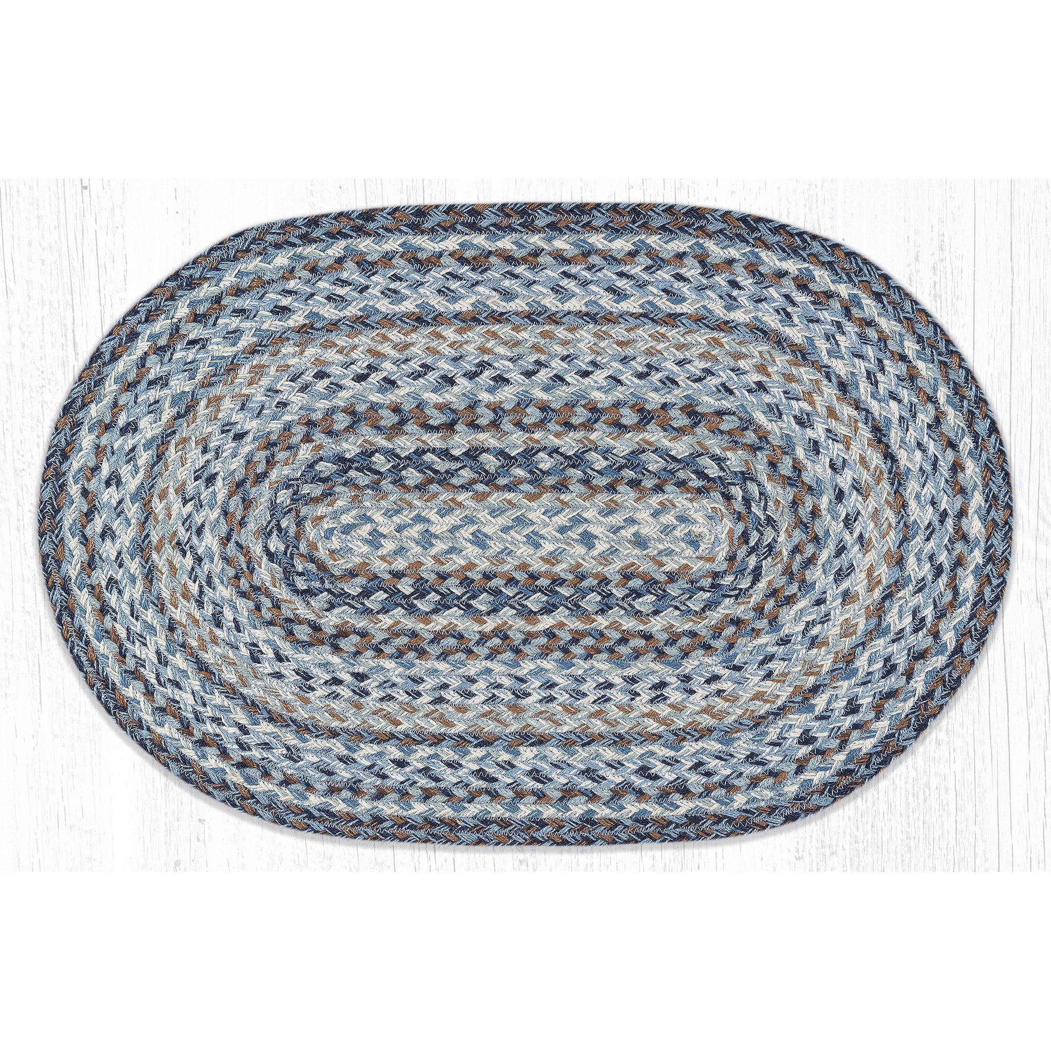 Blue Denim Braided Rug C 9-119