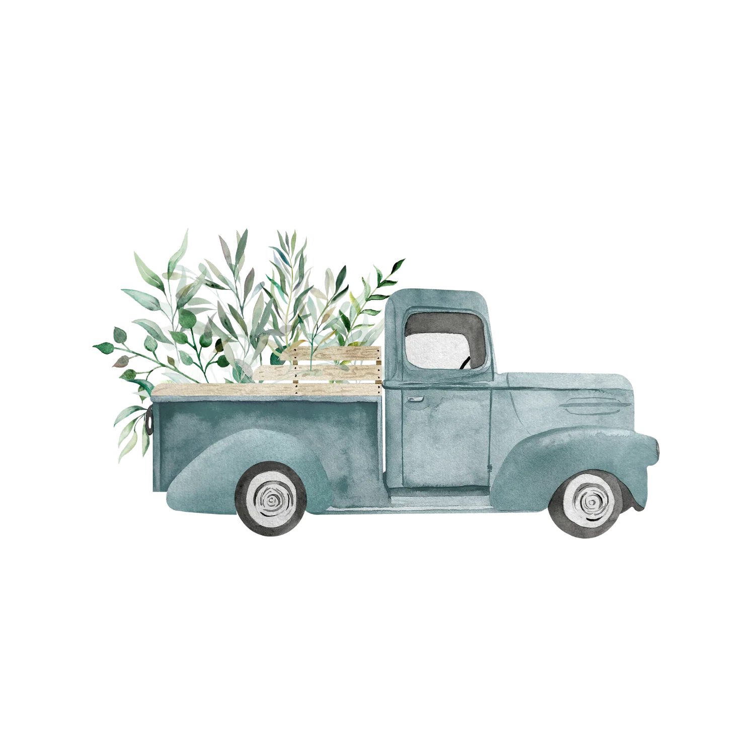 Blue Truck Sticker S010