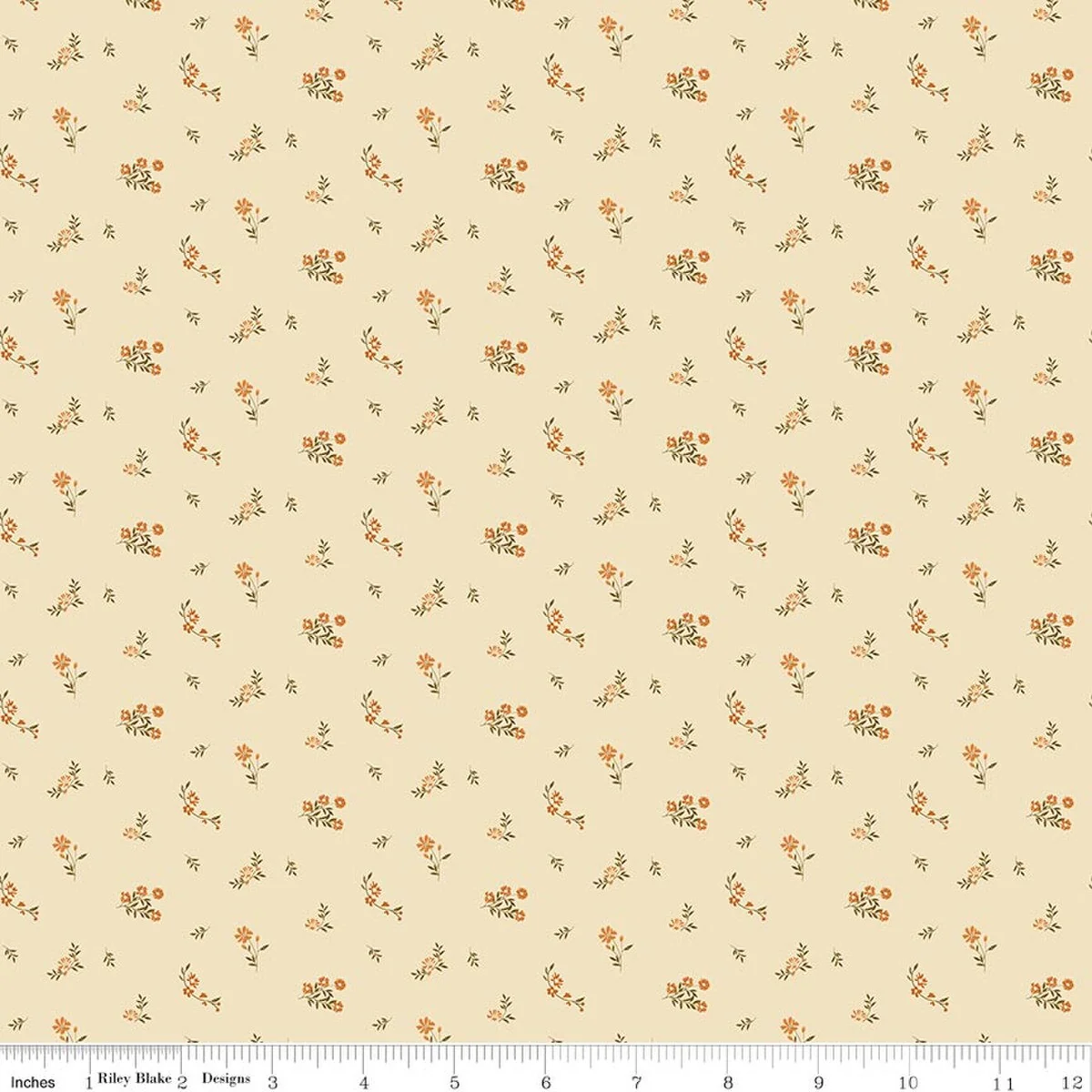Bountiful Collection Flower Toss Cotton Fabric C17866
