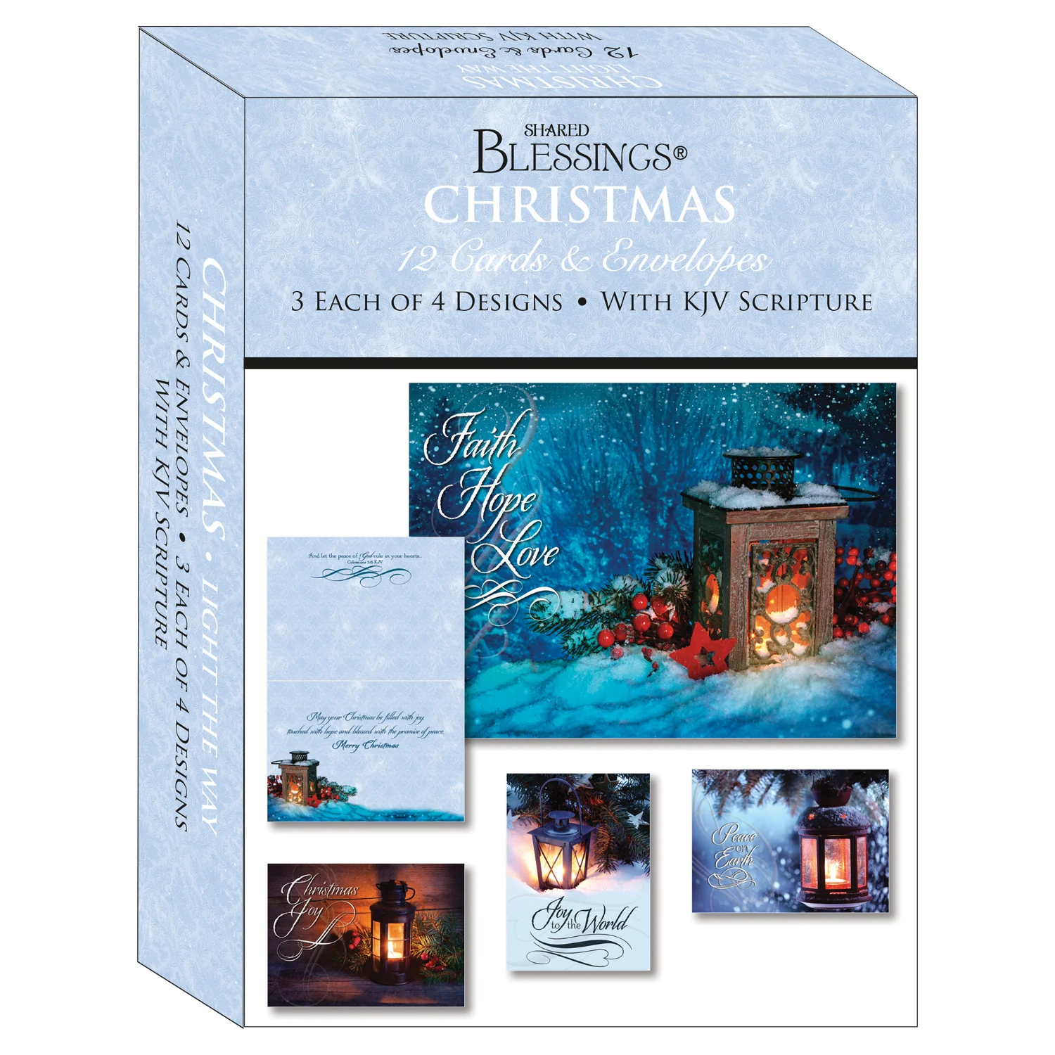 Boxed Christmas Cards Light the Way SBCA22214