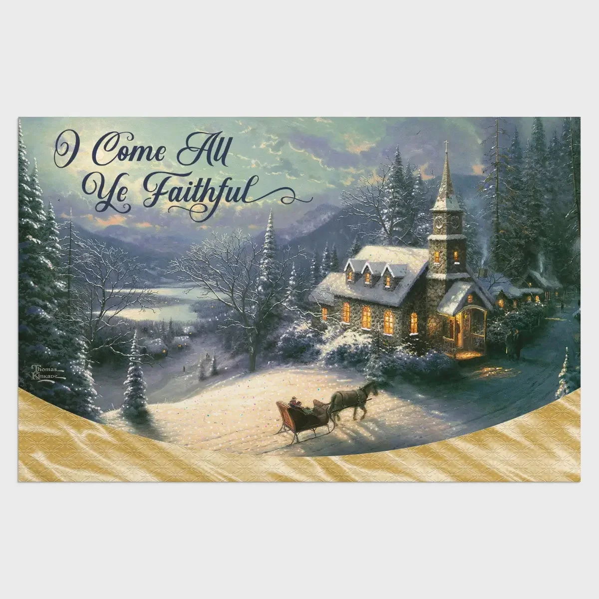 Boxed Christmas Cards O Come All Ye Faithful U1008 - Image 4
