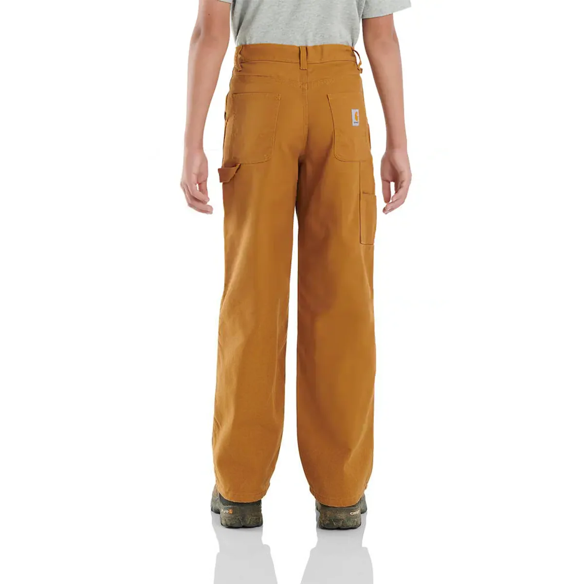 Boys' Canvas Dungaree Flannel-Lined Pants CK8316 - Image 2