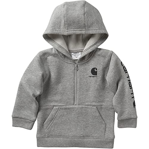 Boys' Long-Sleeve Half-Zip Sweatshirt CA6273 - Image 3
