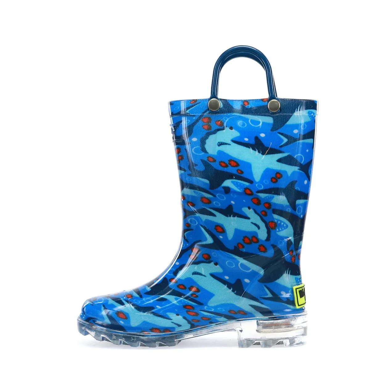 Boys' Shark Chase Lighted Rain Boot 2412106 - Image 5